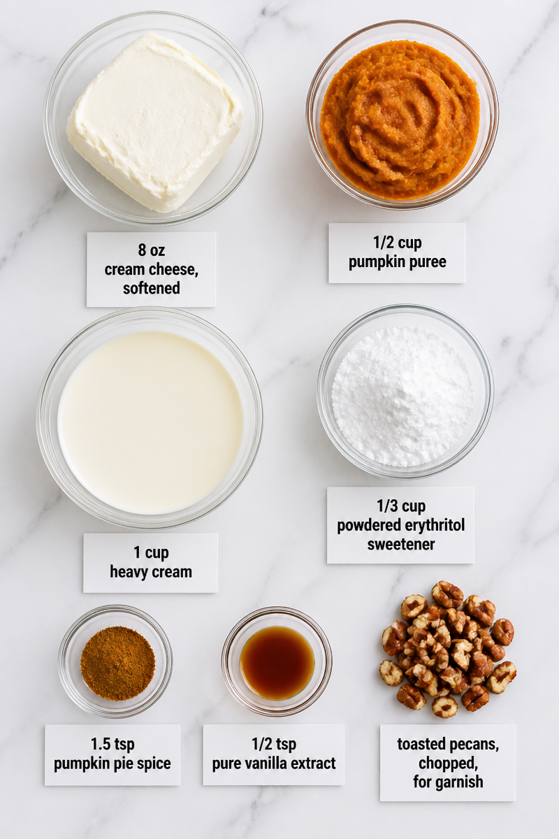 Keto Pumpkin Cheesecake Mousse Cup