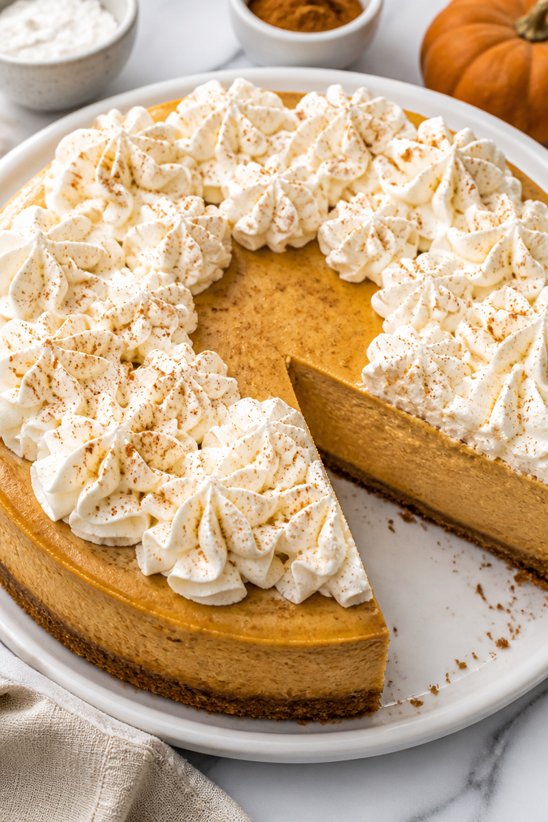 Keto Pumpkin Spice Latte Cheesecake