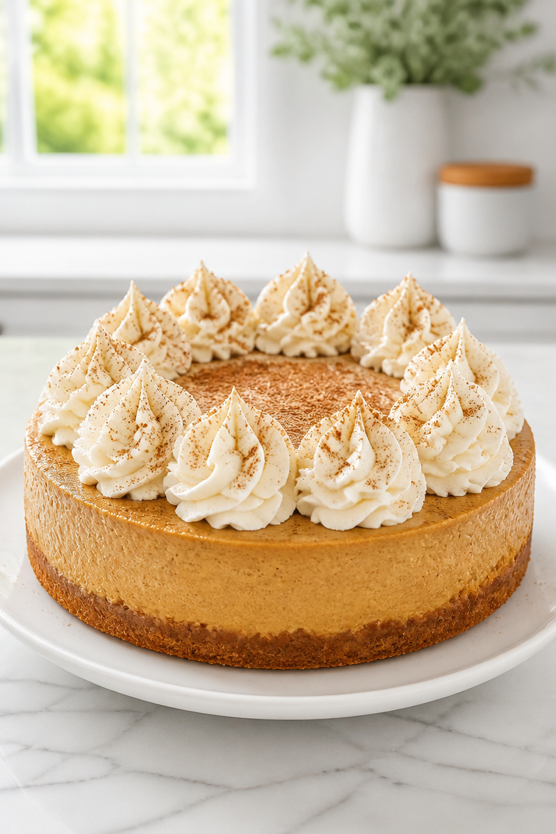Keto Pumpkin Spice Latte Cheesecake