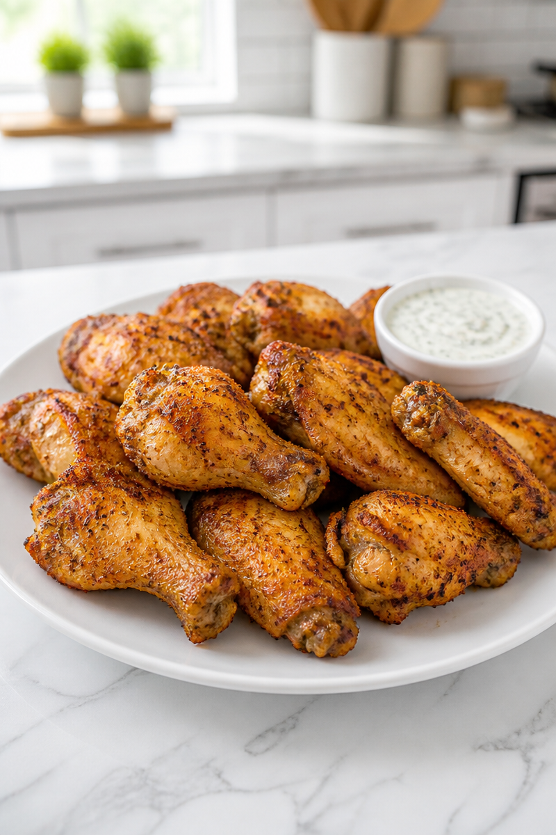 Keto Ranch Chicken Wings Recipe