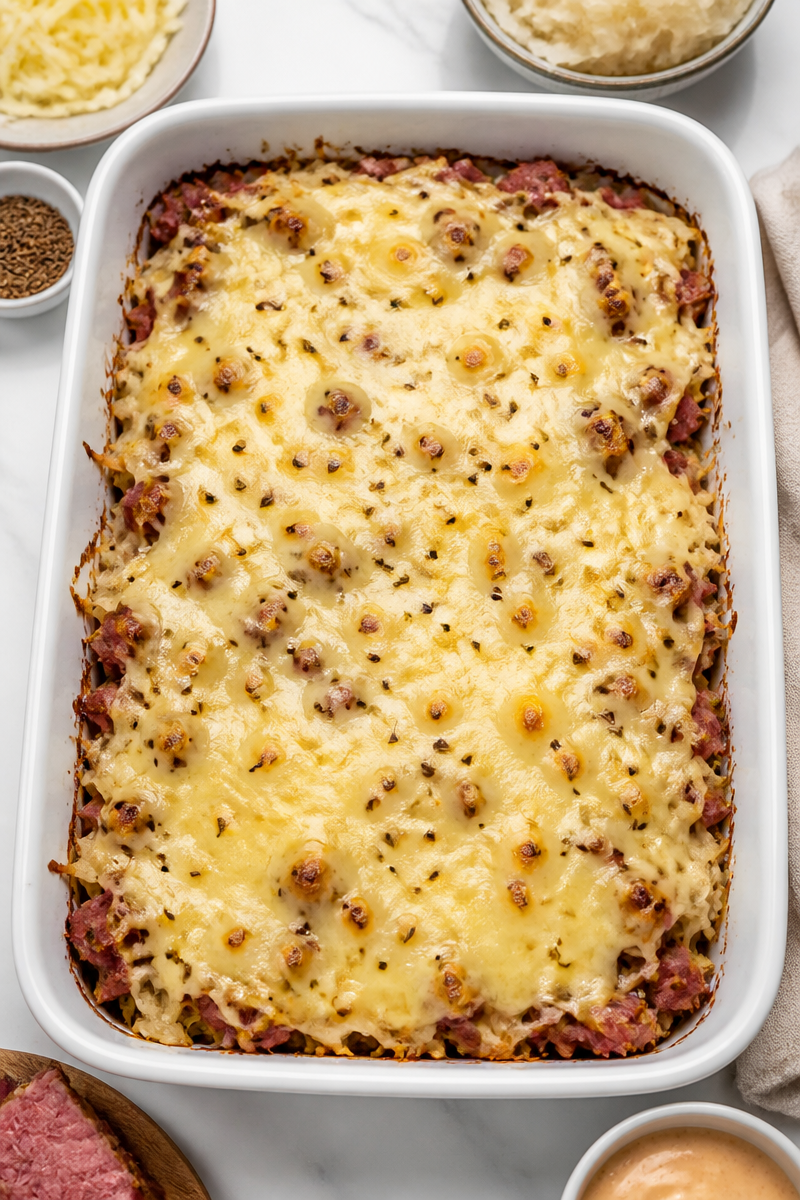 Keto Reuben Casserole Bake Recipe Keto Reuben Casserole Bake Recipe