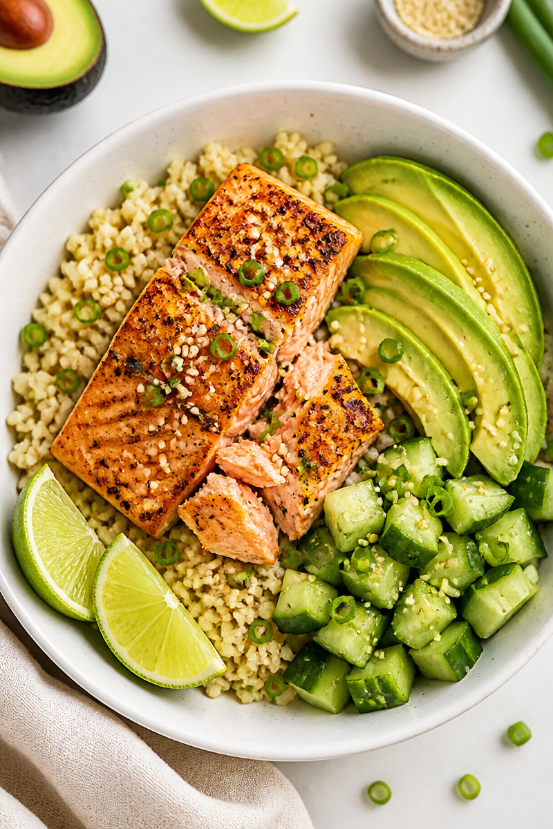 Keto Salmon Avocado Bowl Recipe Keto Salmon Avocado Bowl Recipe