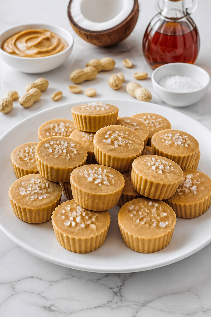 Keto Salted Peanut Butter Fudge Freezer