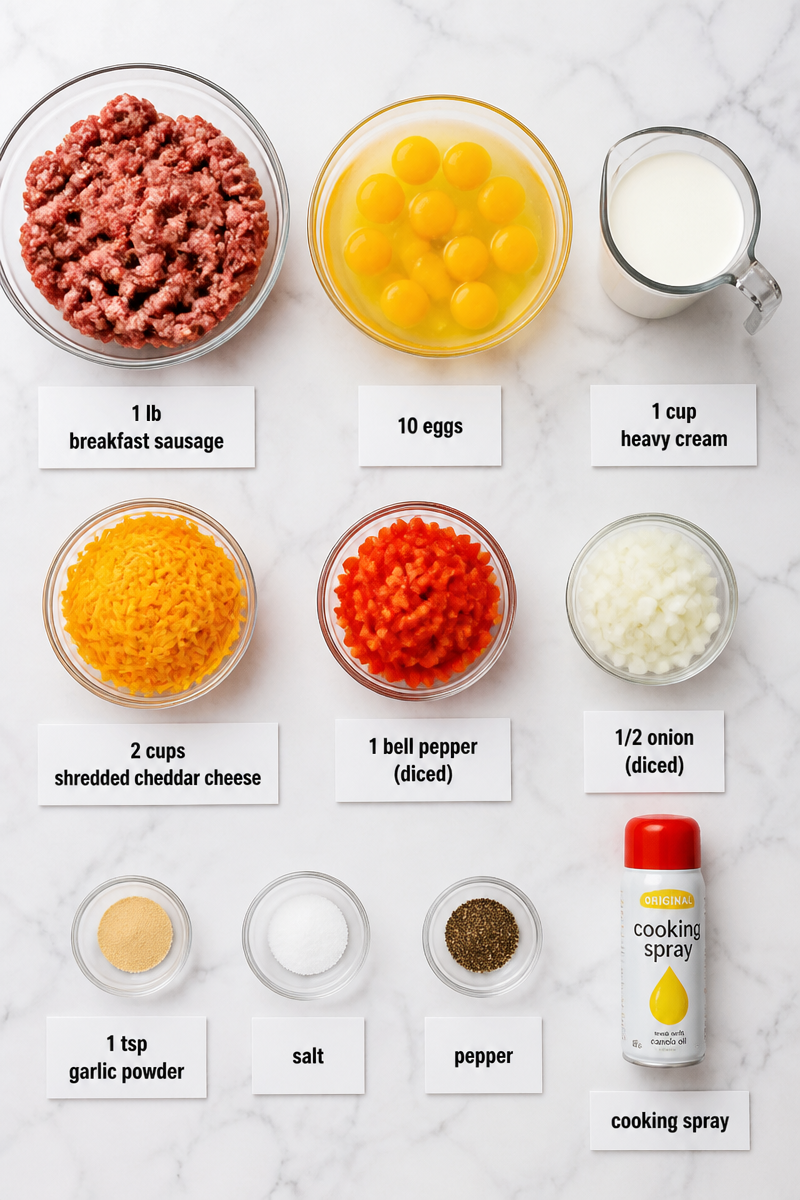 Keto Sausage Egg Breakfast Casserole Keto Sausage Egg Breakfast Casserole