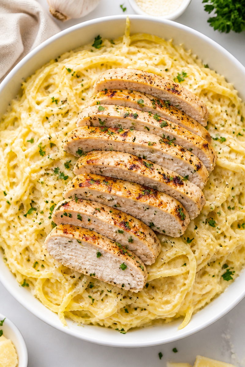 Keto Spaghetti Squash Chicken Alfredo Keto Spaghetti Squash Chicken Alfredo