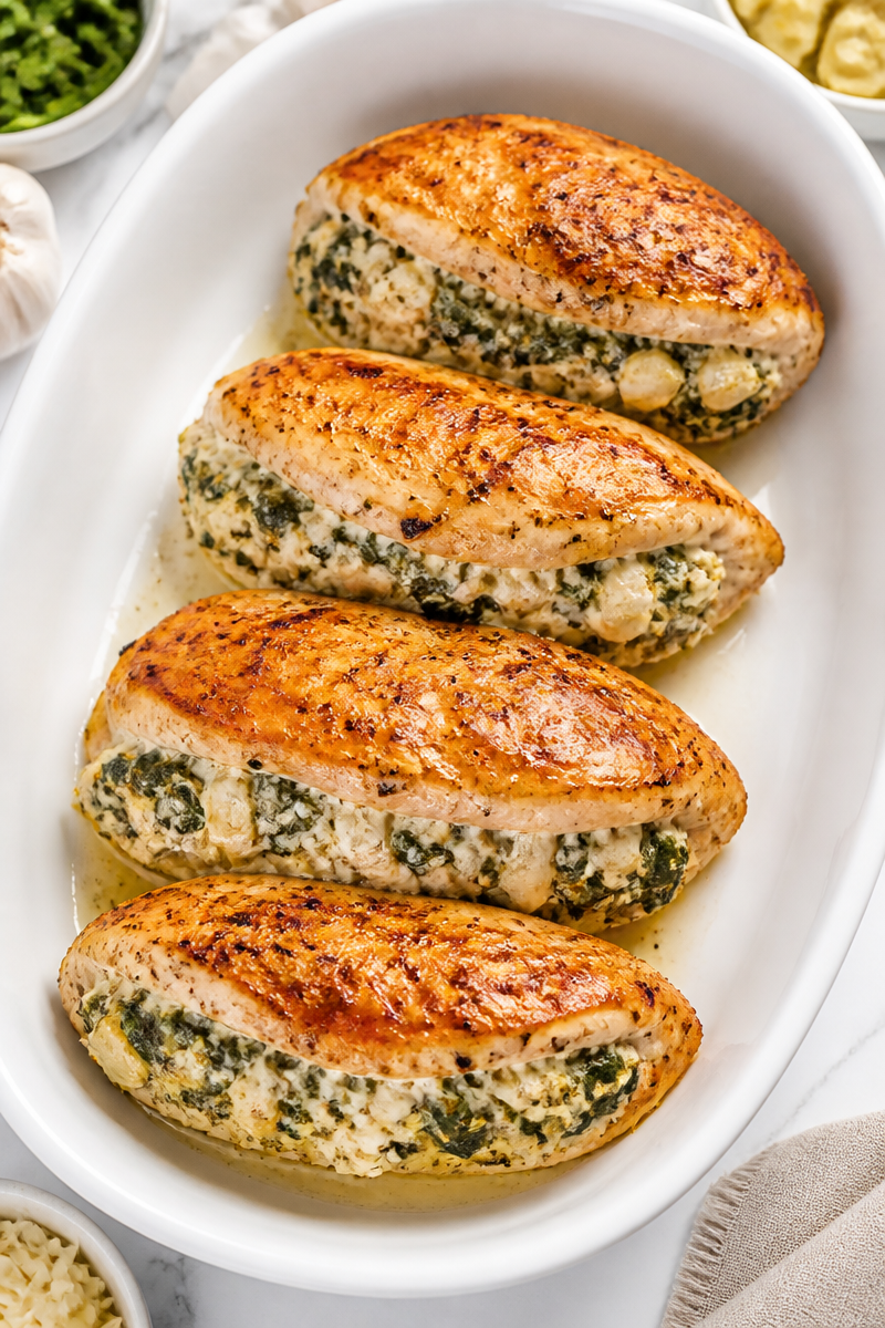 Keto Spinach Artichoke Stuffed Chicken Keto Spinach Artichoke Stuffed Chicken
