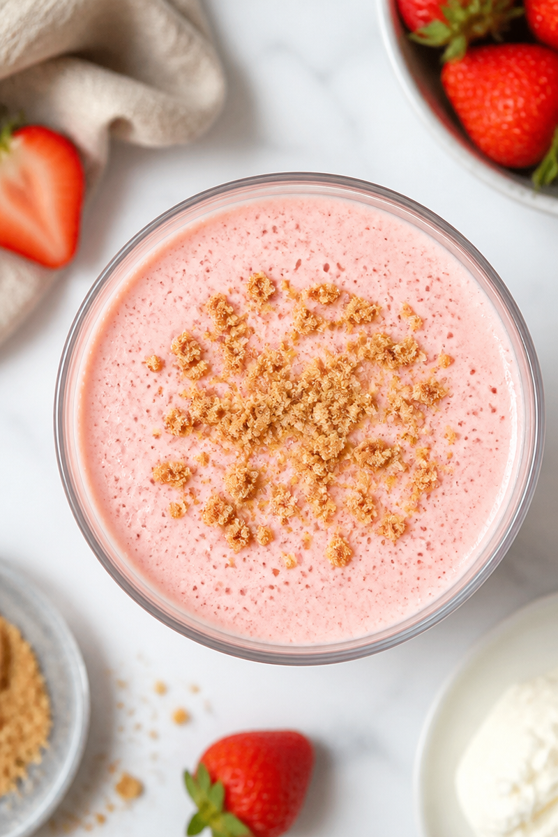 Keto Strawberry Cheesecake Smoothie Recipe Keto Strawberry Cheesecake Smoothie Recipe