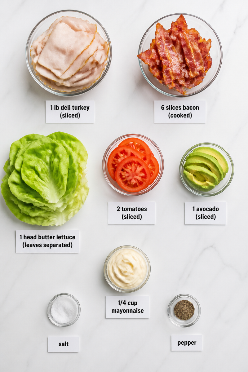 Keto Turkey Club Lettuce Wraps Keto Turkey Club Lettuce Wraps