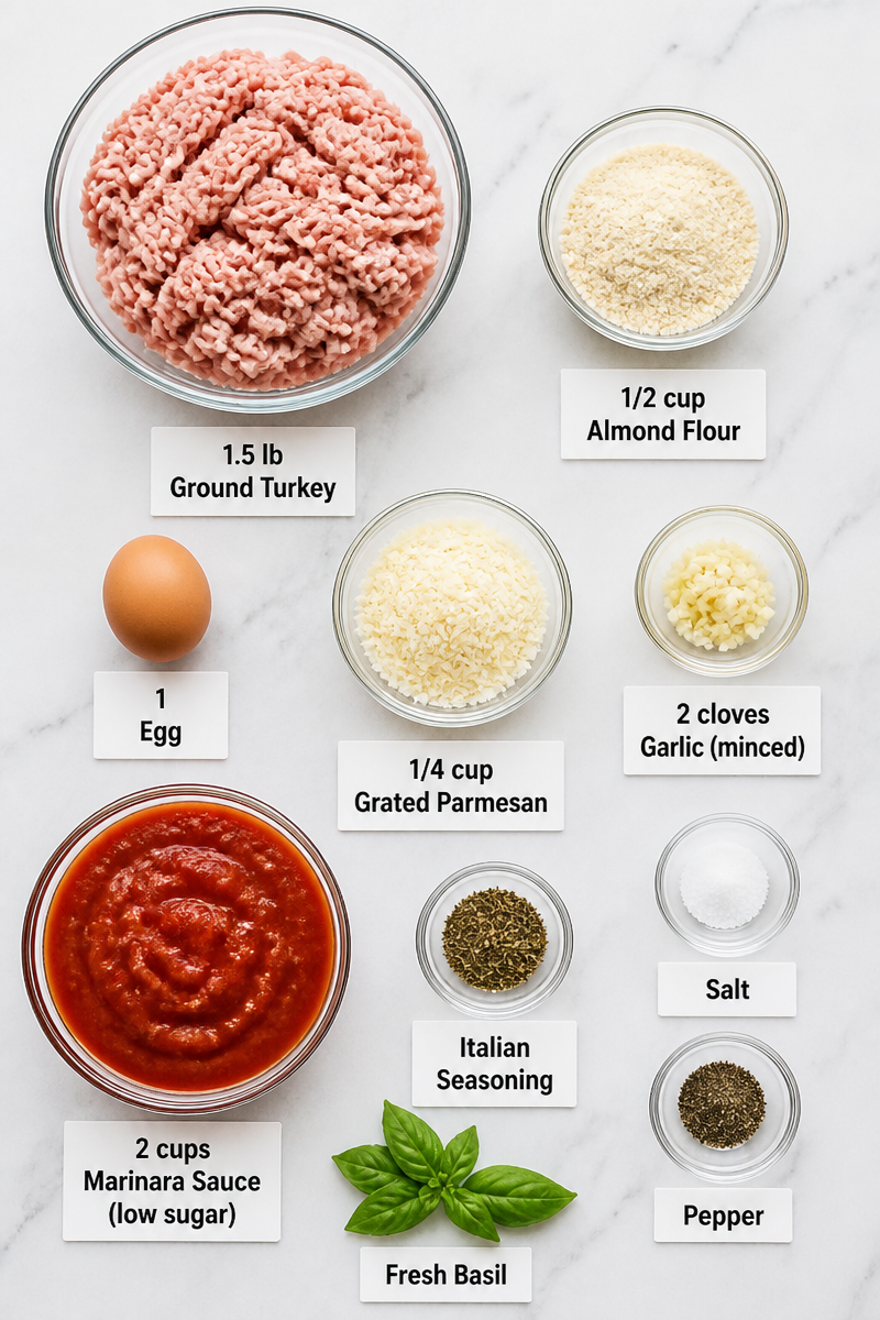 Keto Turkey Meatballs Marinara Sauce Keto Turkey Meatballs Marinara Sauce