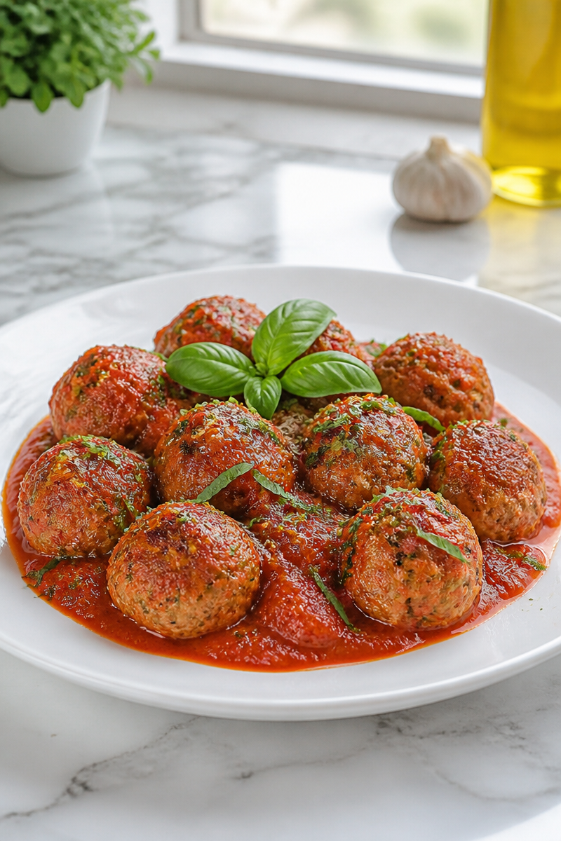 Keto Turkey Meatballs Marinara Sauce Keto Turkey Meatballs Marinara Sauce