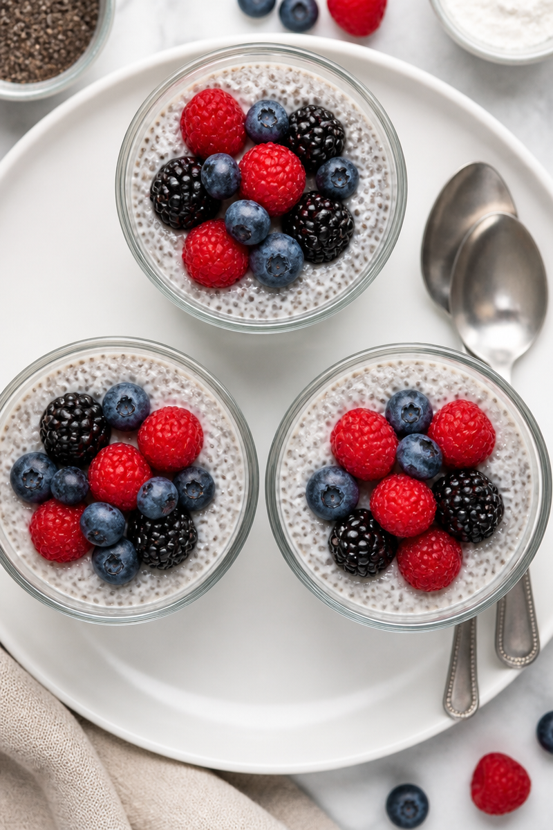 Keto Vanilla Chia Pudding Cups Keto Vanilla Chia Pudding Cups