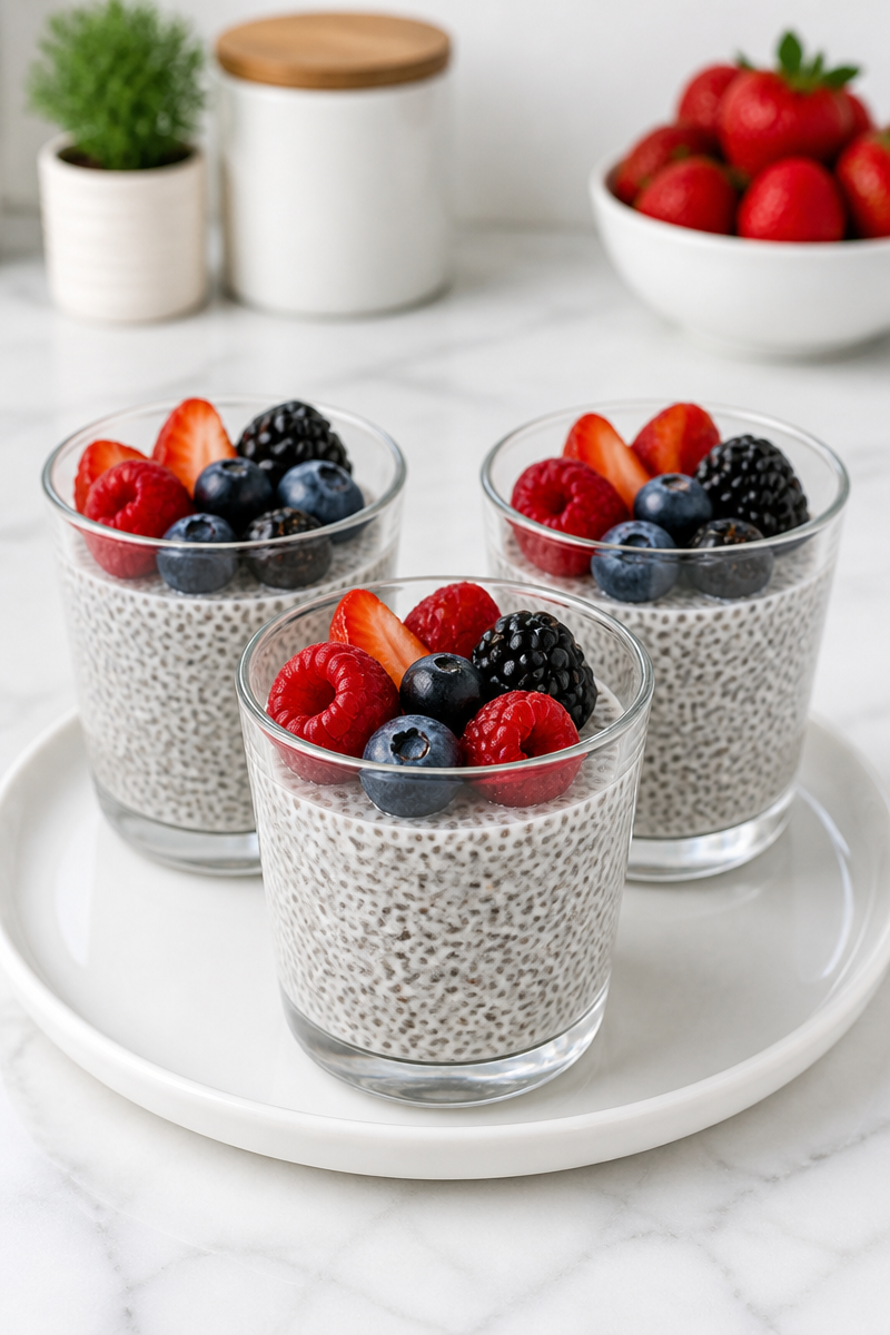 Keto Vanilla Chia Pudding Cups Keto Vanilla Chia Pudding Cups