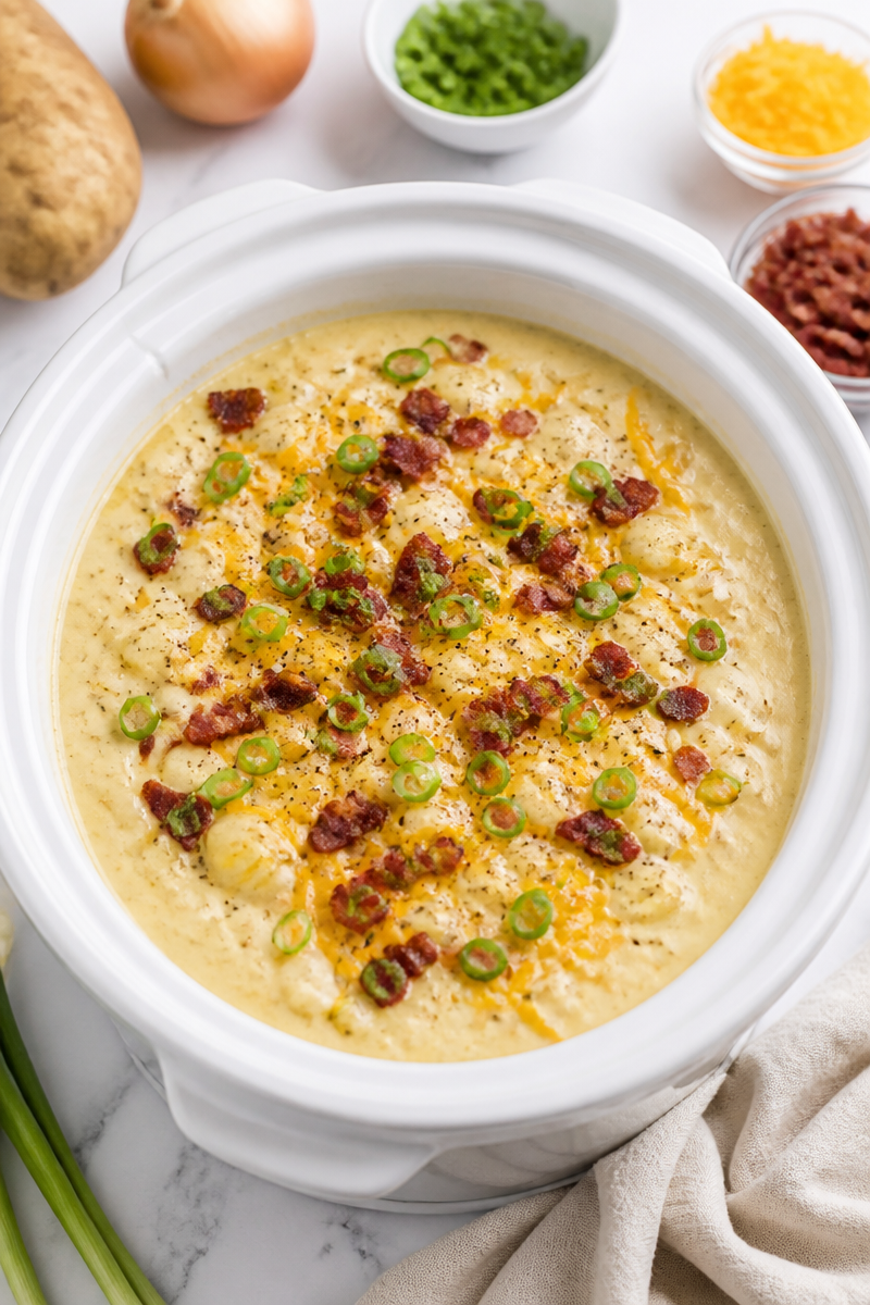 Loaded Baked Potato Soup Crockpot Loaded Baked Potato Soup Crockpot