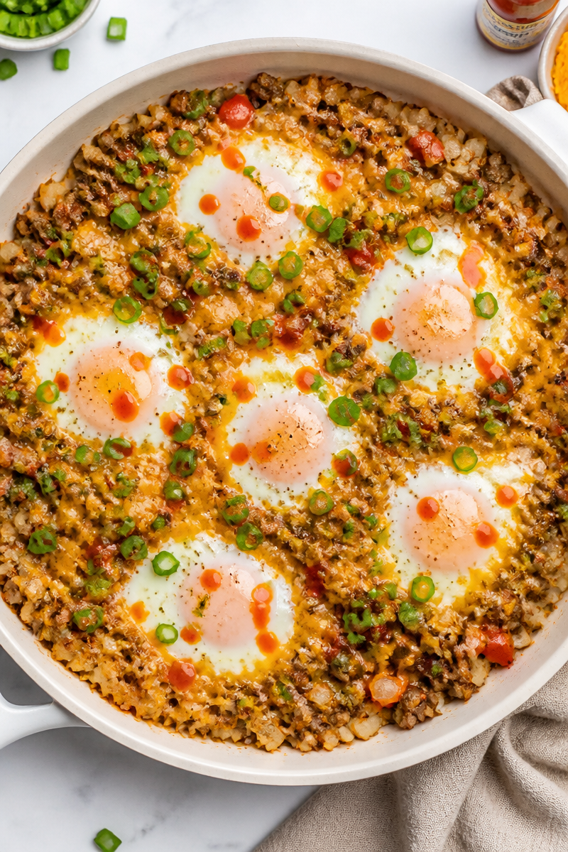 Loaded Breakfast Hash Brown Skillet Loaded Breakfast Hash Brown Skillet