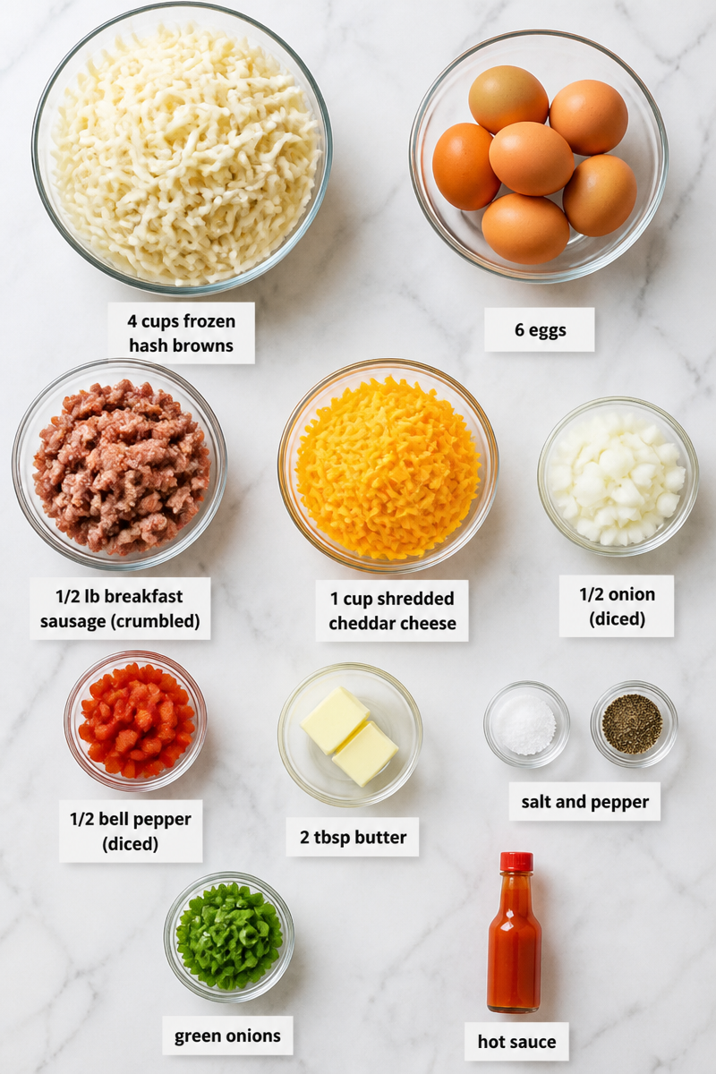 Loaded Breakfast Hash Brown Skillet Loaded Breakfast Hash Brown Skillet