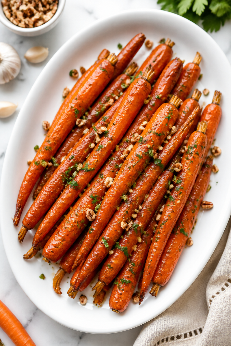 Maple Dijon Roasted Carrot Side Dish Maple Dijon Roasted Carrot Side Dish