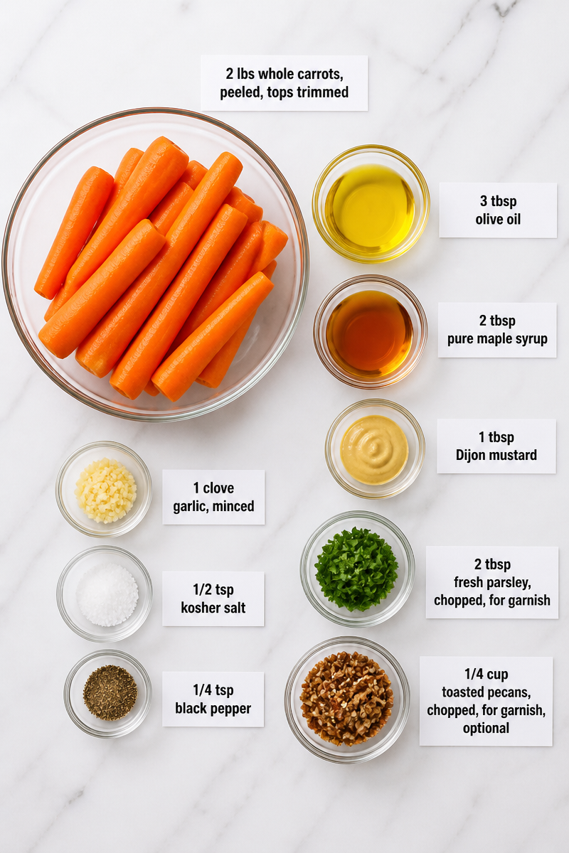 Maple Dijon Roasted Carrot Side Dish Maple Dijon Roasted Carrot Side Dish