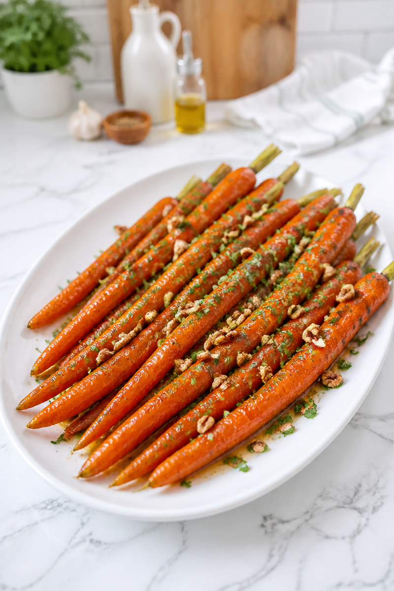 Maple Dijon Roasted Carrot Side Dish Maple Dijon Roasted Carrot Side Dish