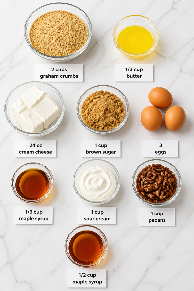 Maple Pecan Cheesecake Fall Flavor