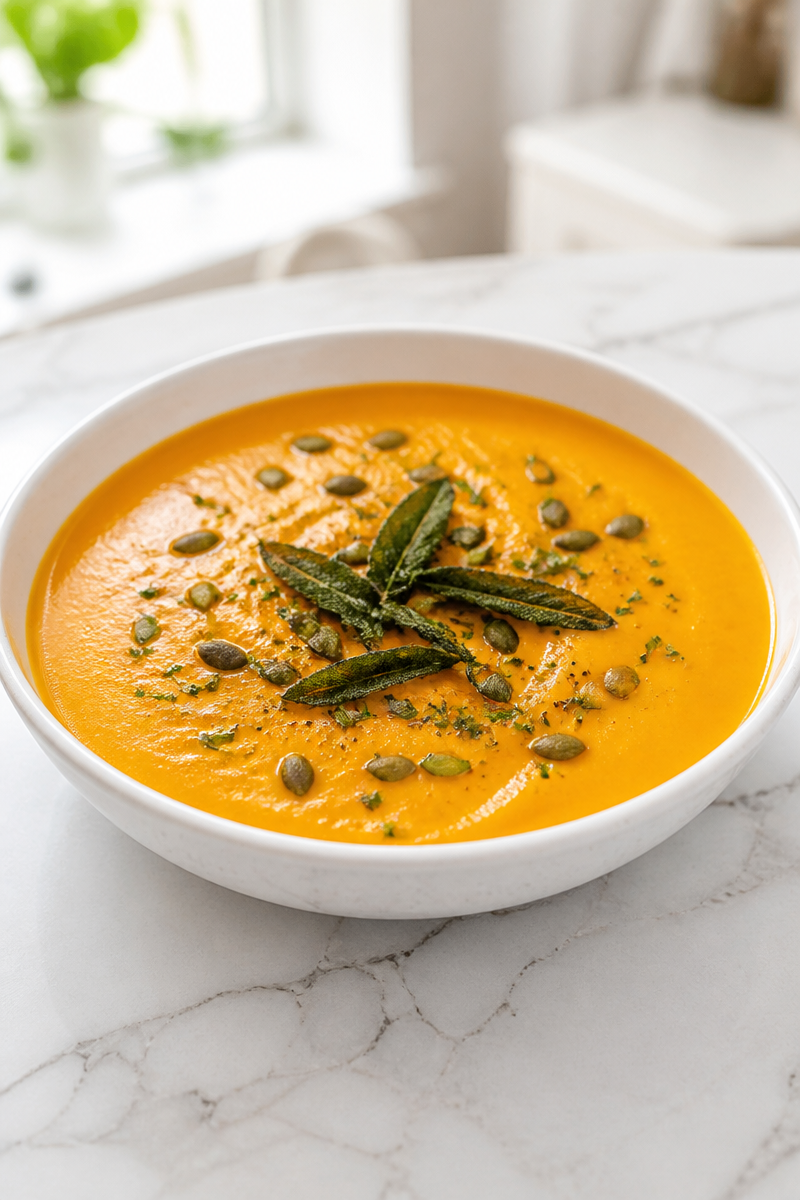 Maple Sage Sweet Potato Soup Maple Sage Sweet Potato Soup