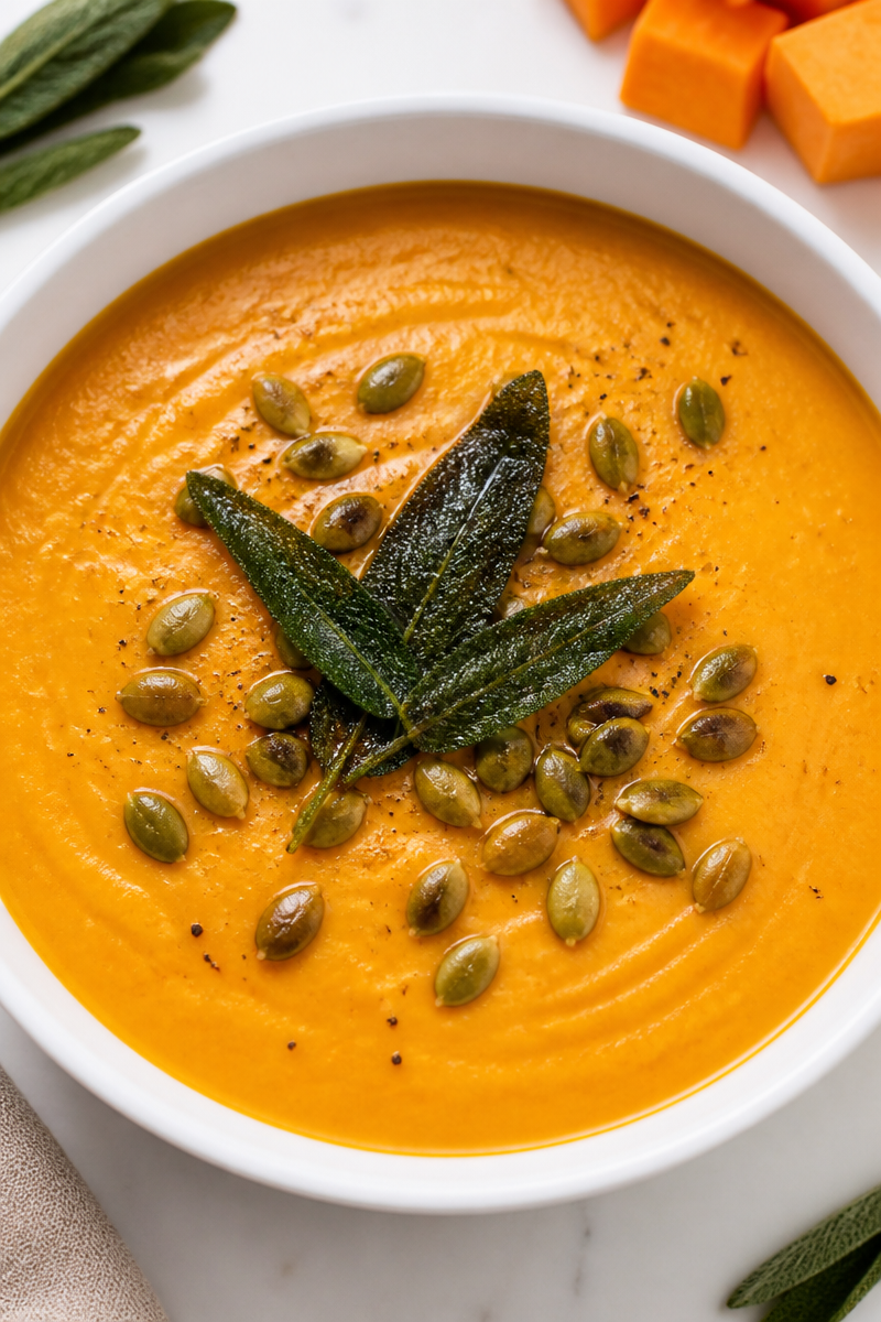 Maple Sage Sweet Potato Soup Maple Sage Sweet Potato Soup