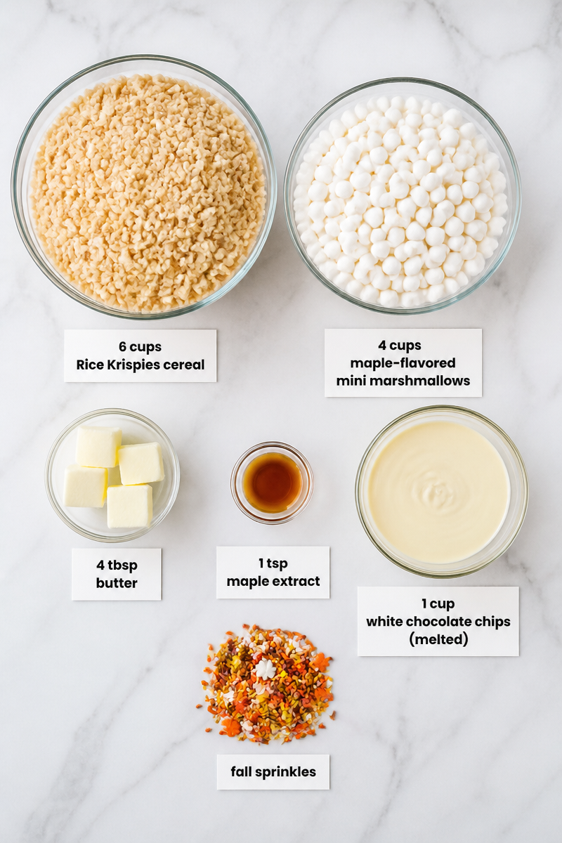 Maple White Chocolate Rice Krispie Fall