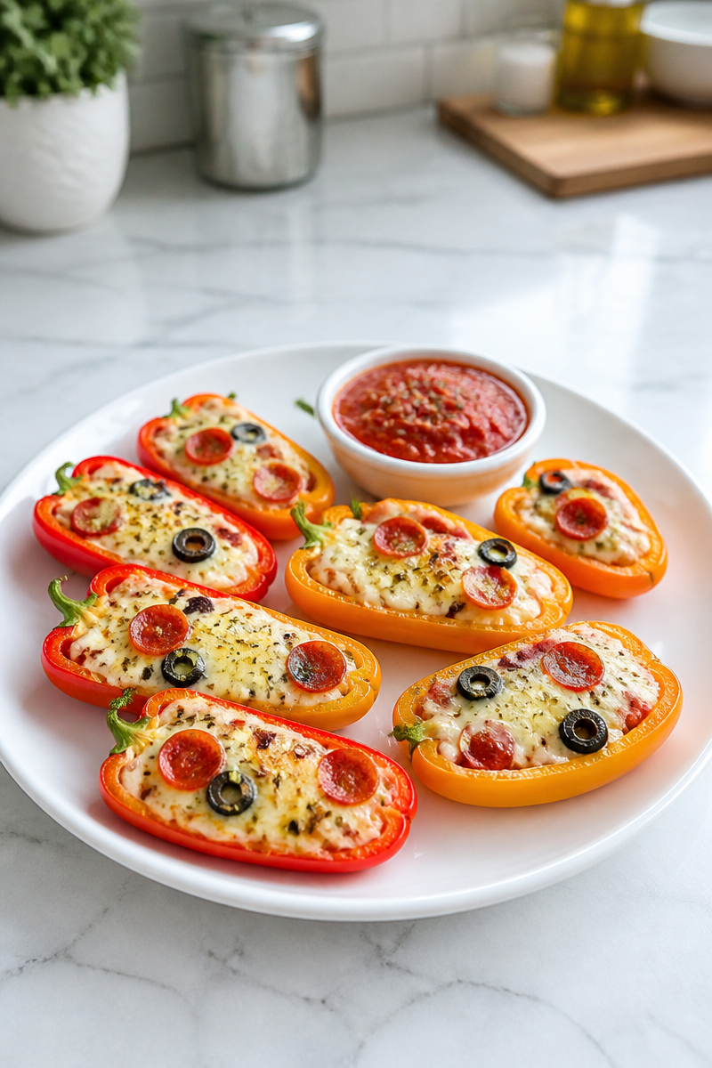 Mini Sweet Pepper Pizza Popper
