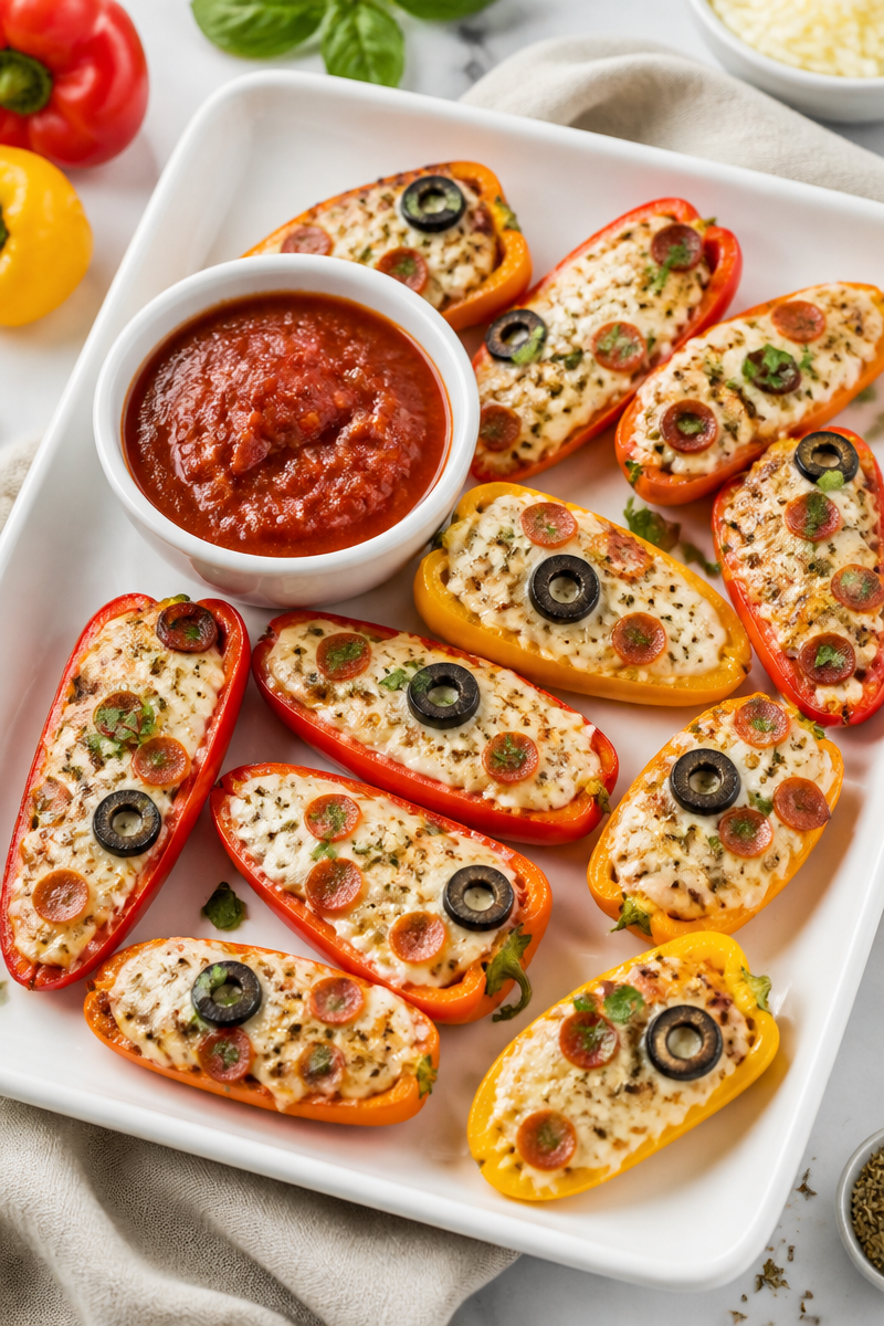 Mini Sweet Pepper Pizza Popper