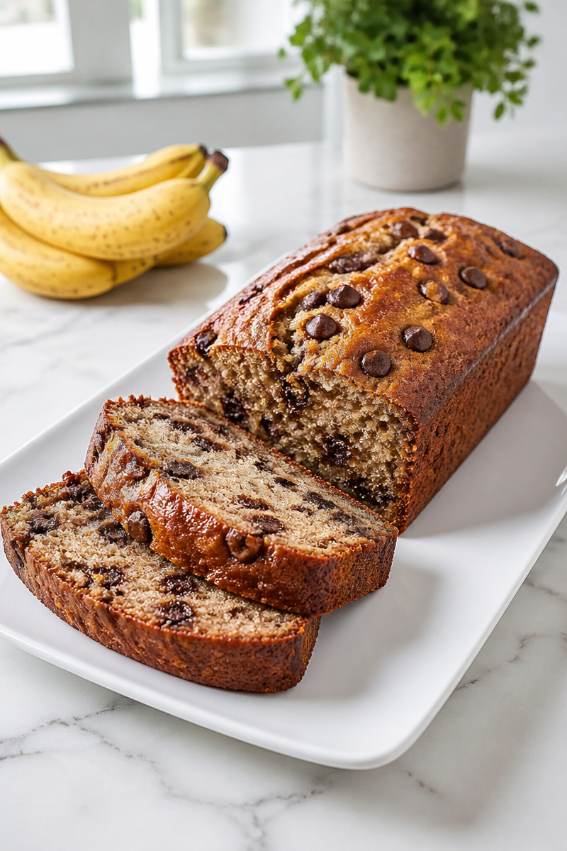 Moist Banana Bread Chocolate Chip