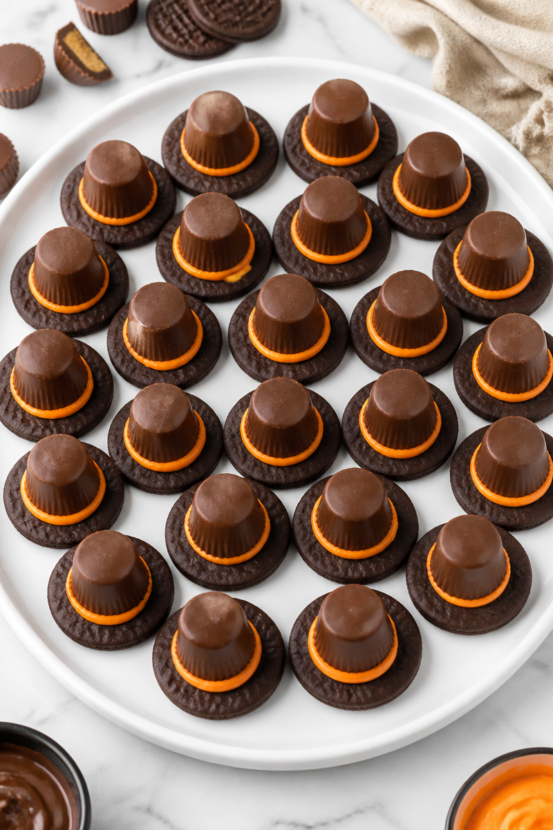 No Bake Witch Hat Cookie Treat No Bake Witch Hat Cookie Treat
