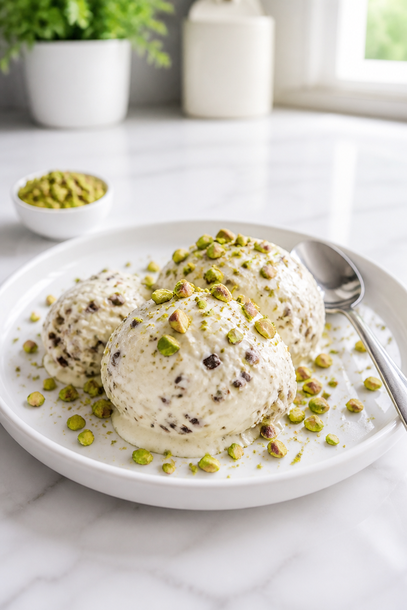 No Machine Keto Cannoli Ice Cream