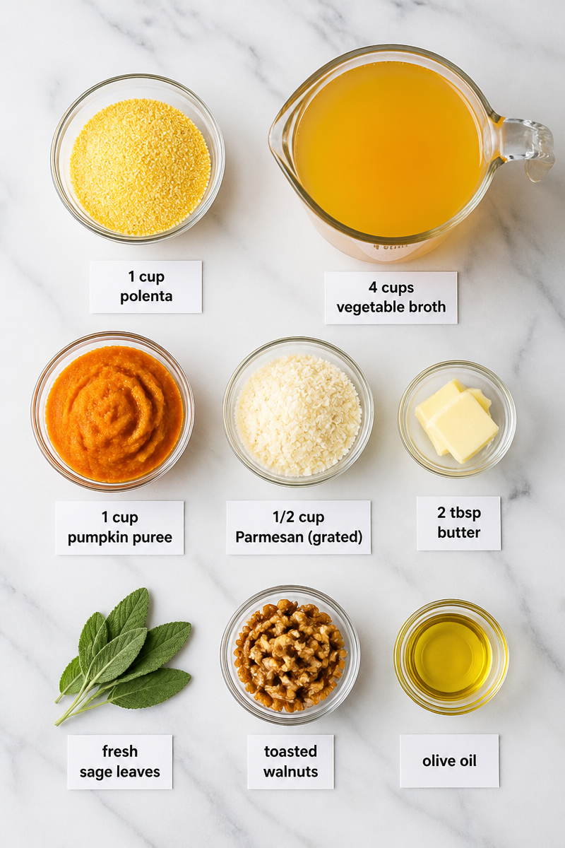 Nutty Sage Parmesan Pumpkin Polenta Bowl Nutty Sage Parmesan Pumpkin Polenta Bowl