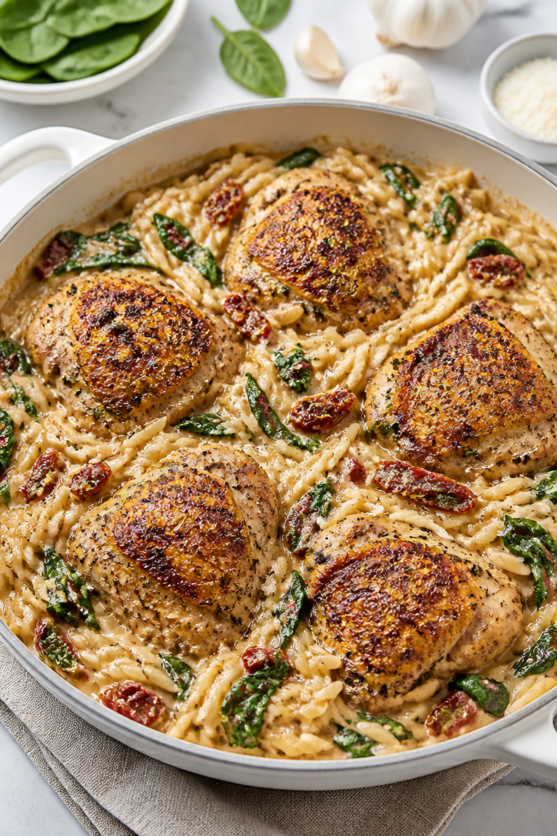 One Pan Marry Me Chicken Orzo One Pan Marry Me Chicken Orzo