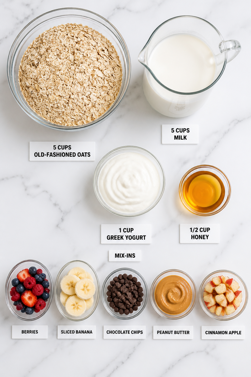 Overnight Oats Freezer Prep Five Flavors