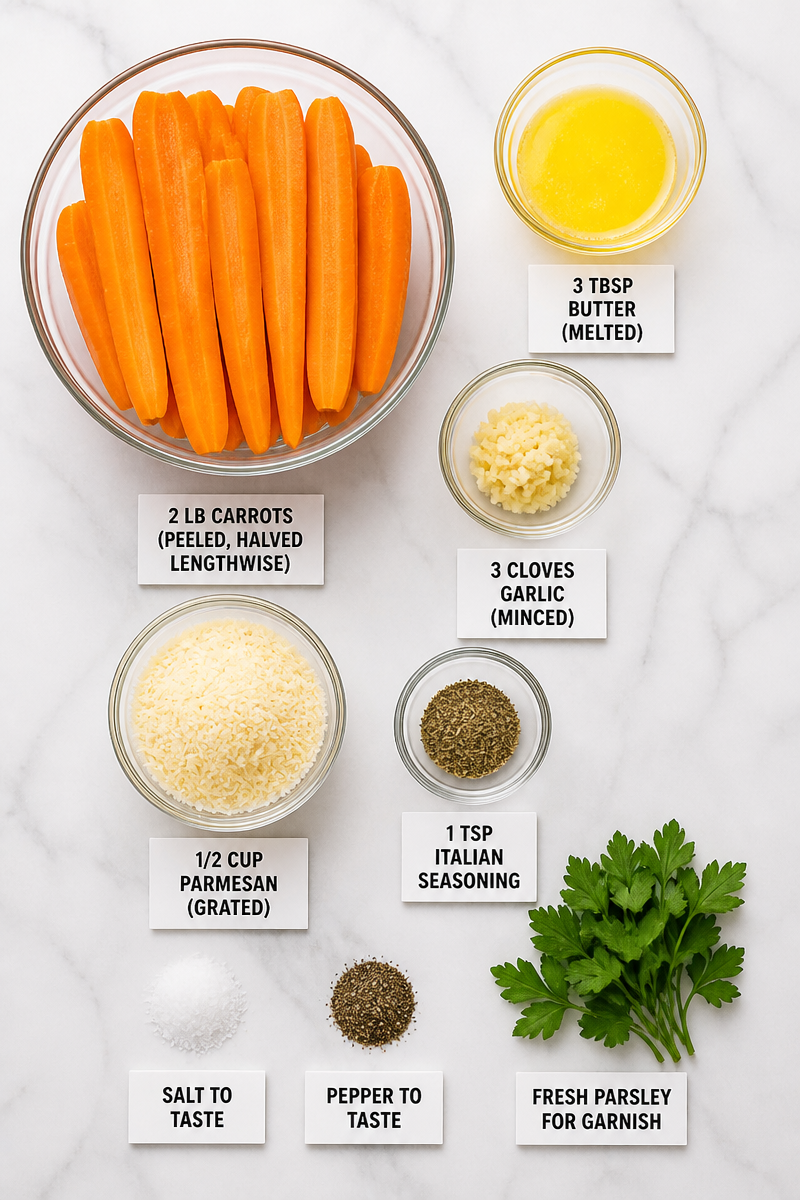 Parmesan Roasted Carrot Garlic Side Parmesan Roasted Carrot Garlic Side