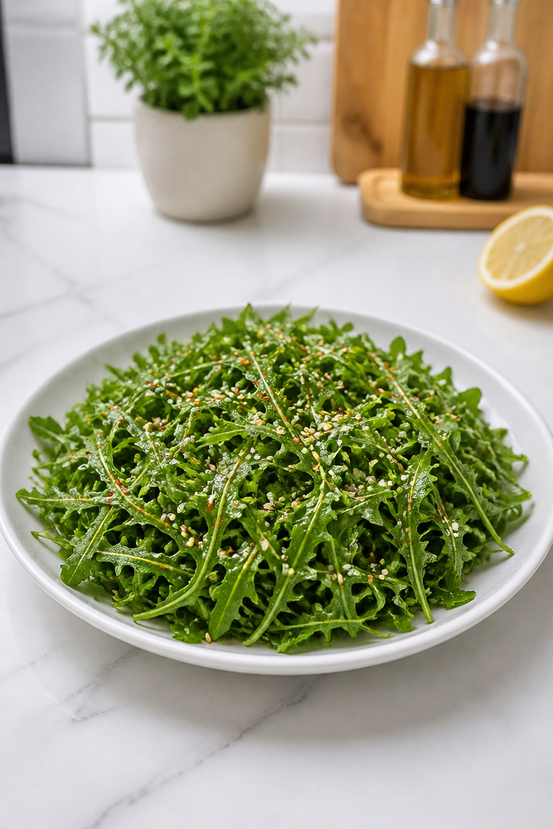 Peppery Arugula Gochugaru Lemon Salad