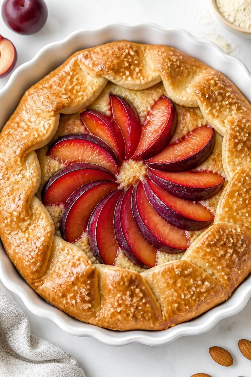 Plum Galette Almond Frangipane Filling Plum Galette Almond Frangipane Filling