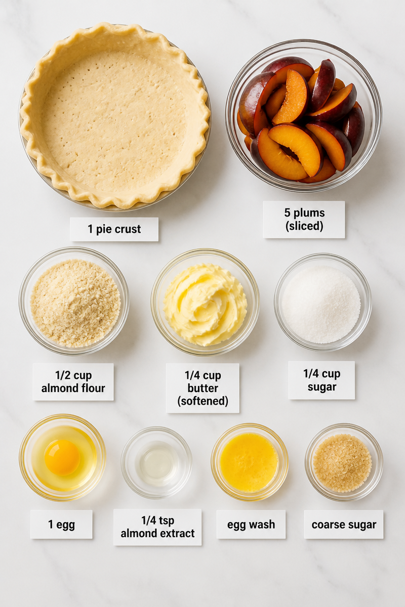 Plum Galette Almond Frangipane Filling Plum Galette Almond Frangipane Filling