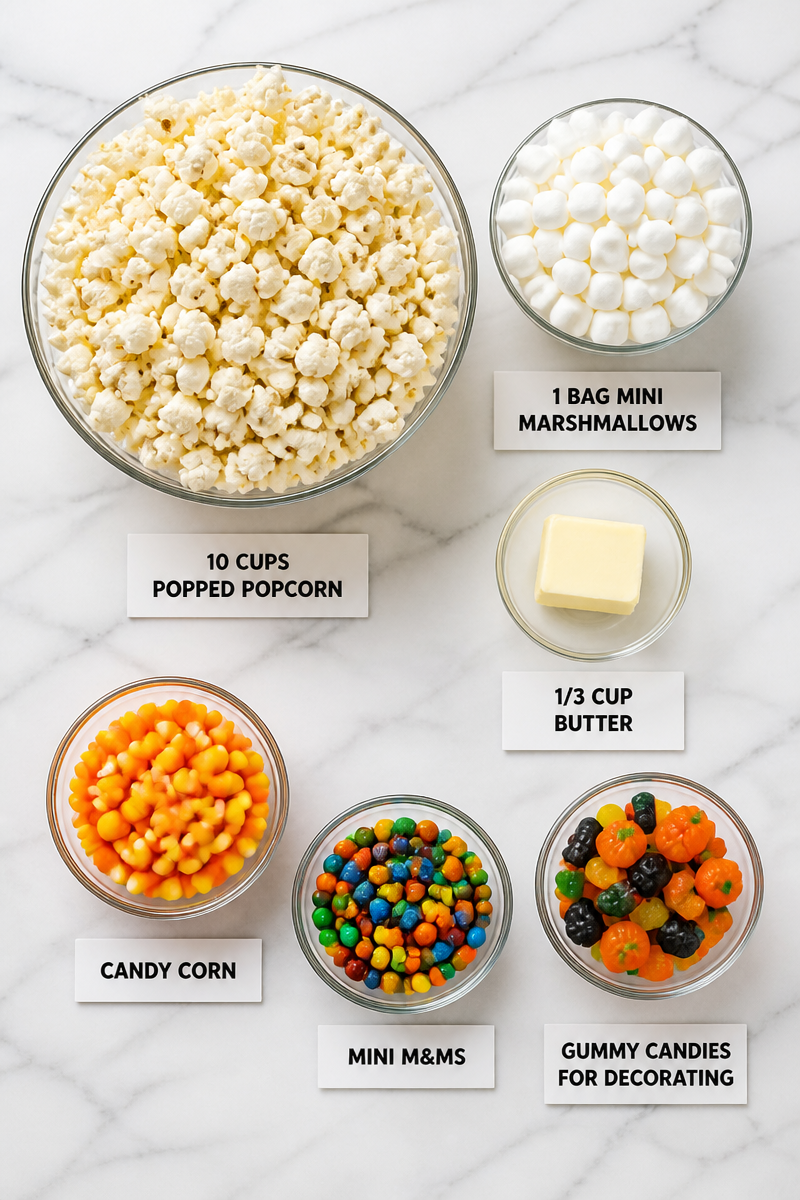 Popcorn Cake Halloween Candy Ring Popcorn Cake Halloween Candy Ring