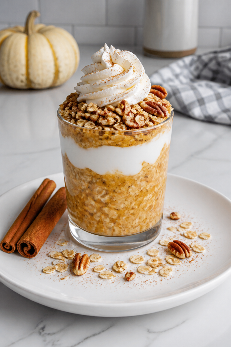 Pumpkin Pie Overnight Oat Parfait