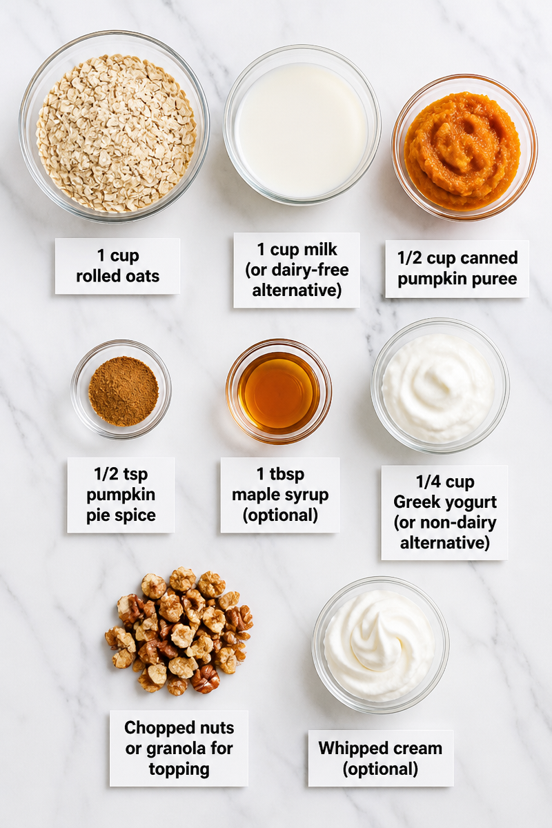 Pumpkin Pie Overnight Oat Parfait
