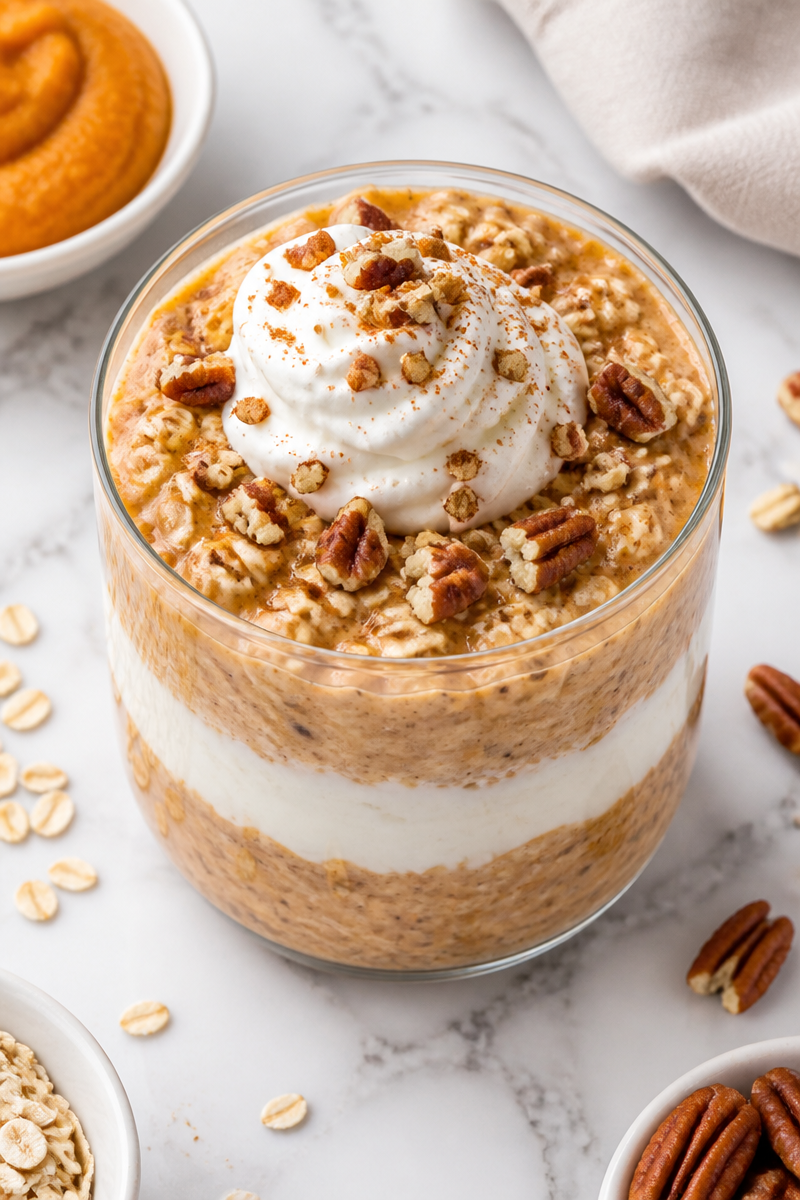 Pumpkin Pie Overnight Oat Parfait