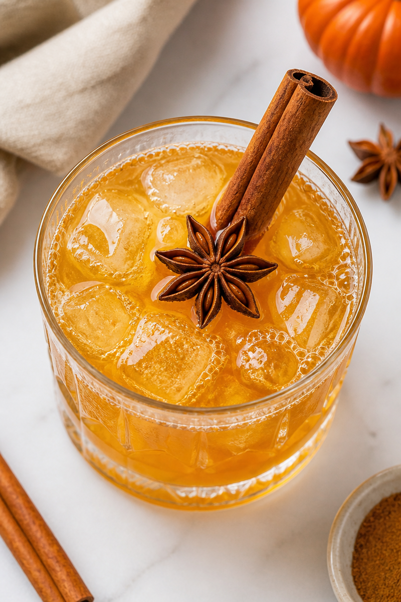 Pumpkin Pie Spice Brandy Cocktail