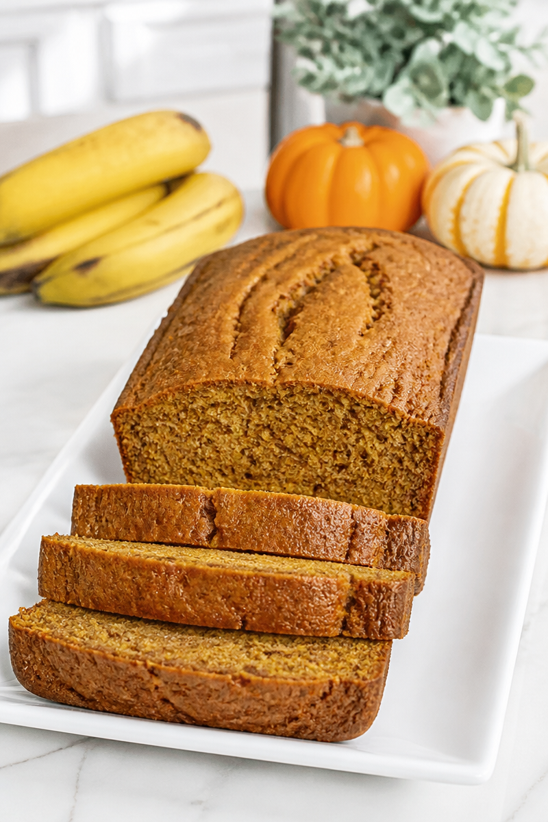 Pumpkin Spice Banana Bread Loaf Pumpkin Spice Banana Bread Loaf