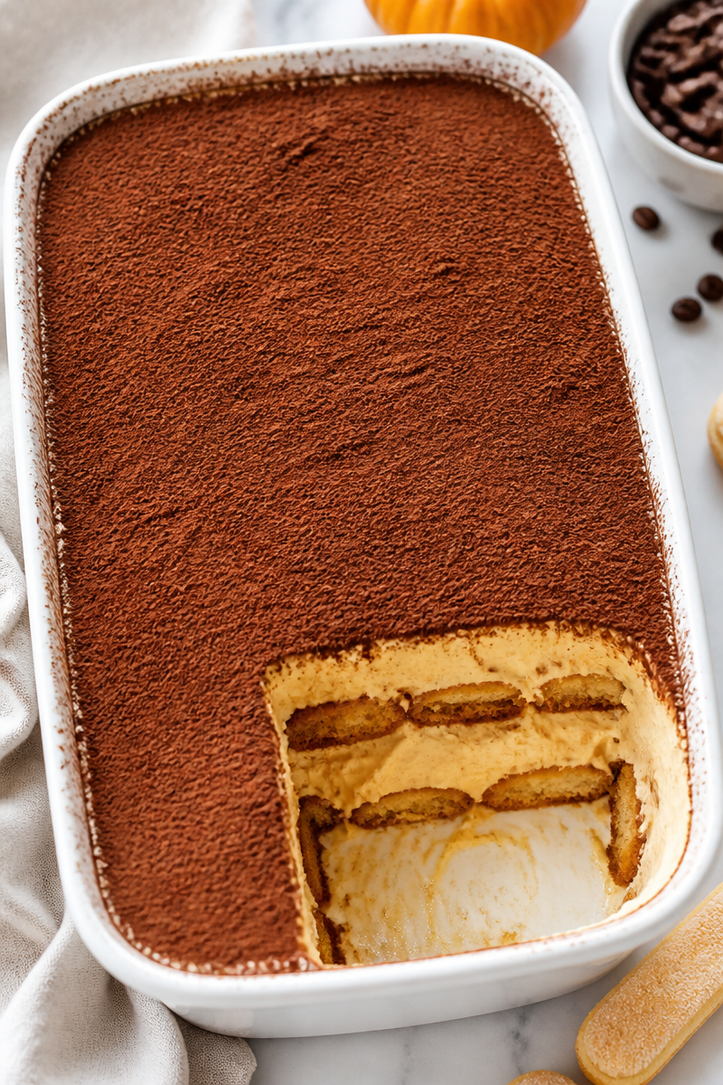 Pumpkin Spice Tiramisu No Bake Layer Pumpkin Spice Tiramisu No Bake Layer