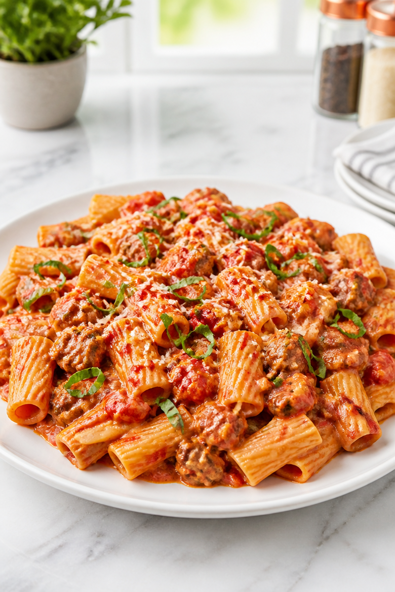 Rigatoni Sausage Fennel Tomato Cream Rigatoni Sausage Fennel Tomato Cream