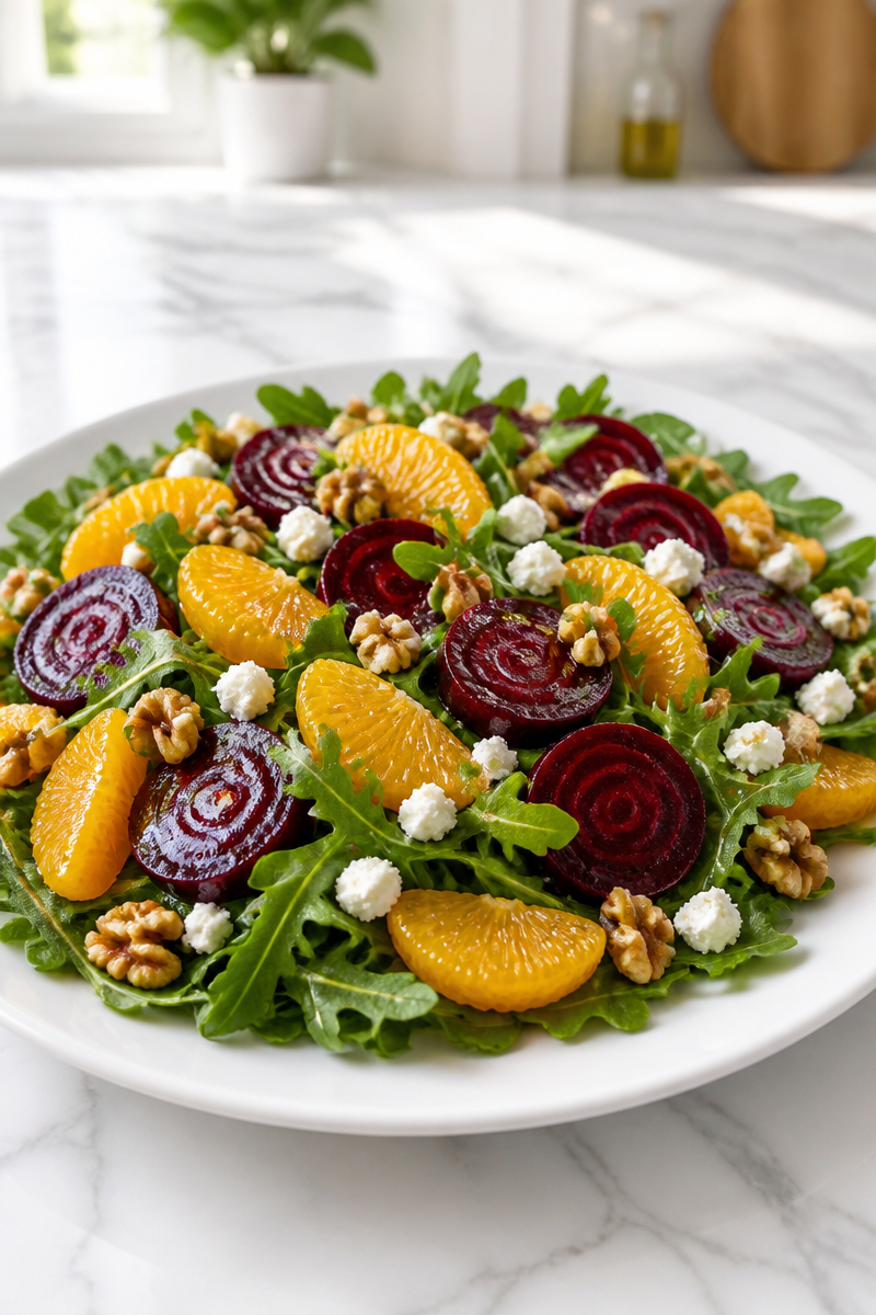Roasted Beet Orange Arugula Walnut Salad Roasted Beet Orange Arugula Walnut Salad