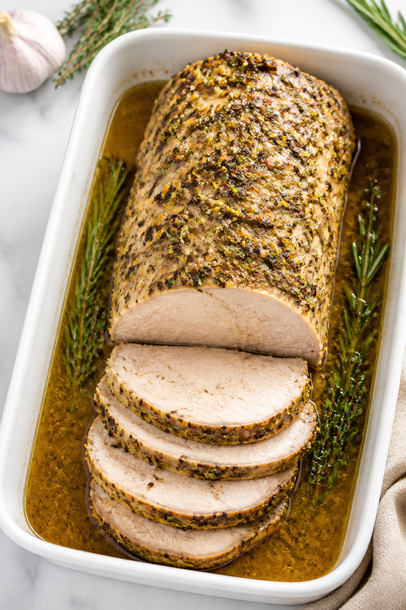 Roasted Garlic Herb Pork Loin Roast Roasted Garlic Herb Pork Loin Roast