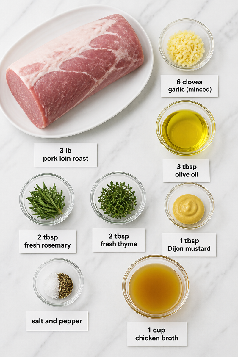 Roasted Garlic Herb Pork Loin Roast Roasted Garlic Herb Pork Loin Roast