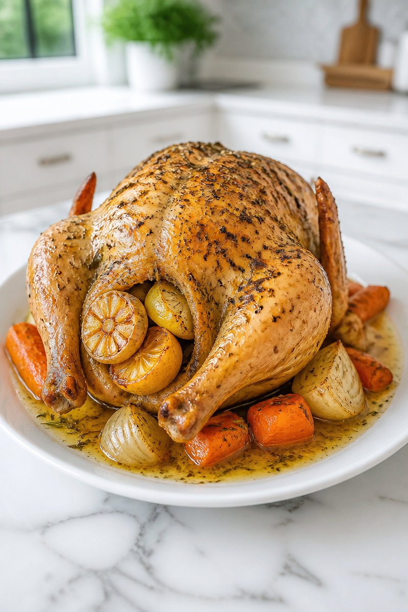 Roasted Garlic Herb Whole Chicken Roasted Garlic Herb Whole Chicken